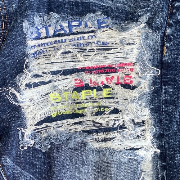 Jeff Staple Embroidered Jeans - Picture 3 of 8